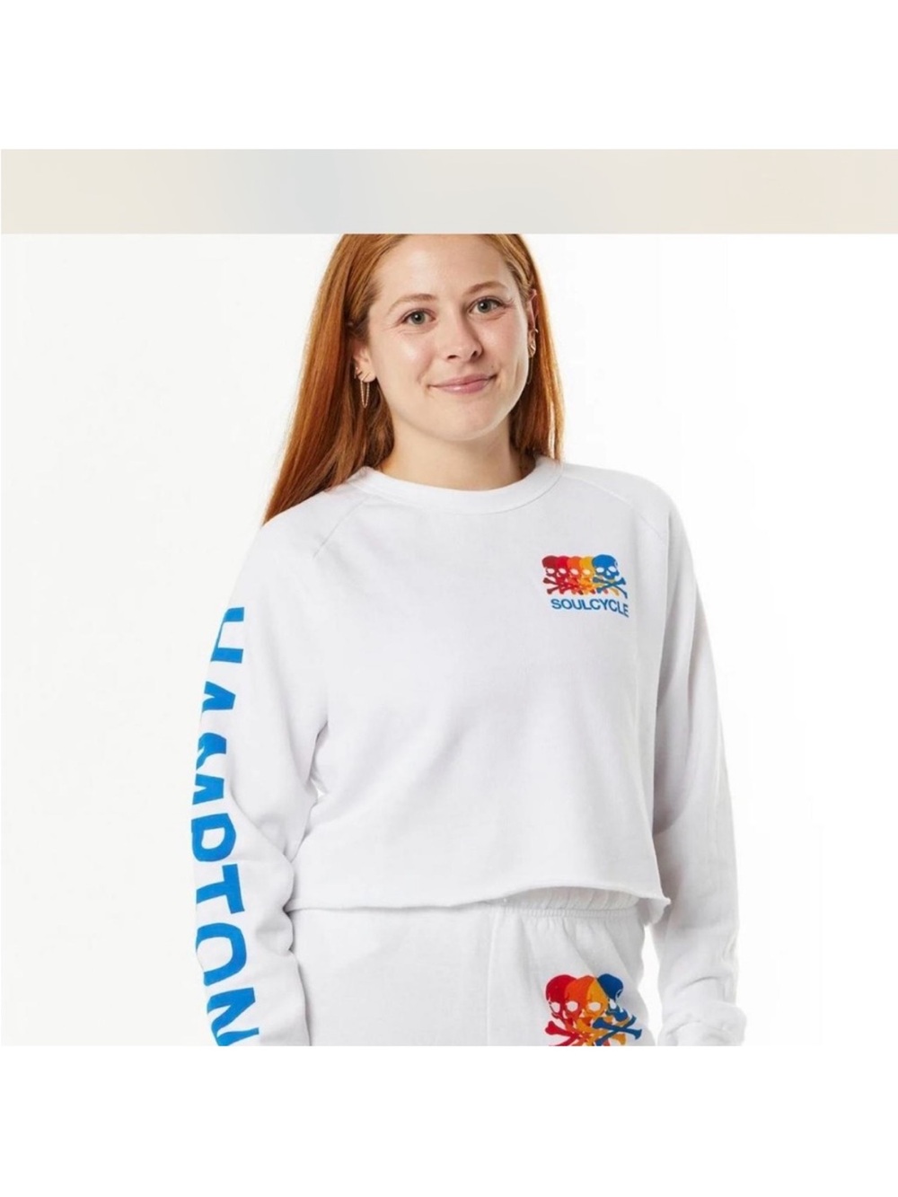 Aviator Nation White Sweatshirt Size M